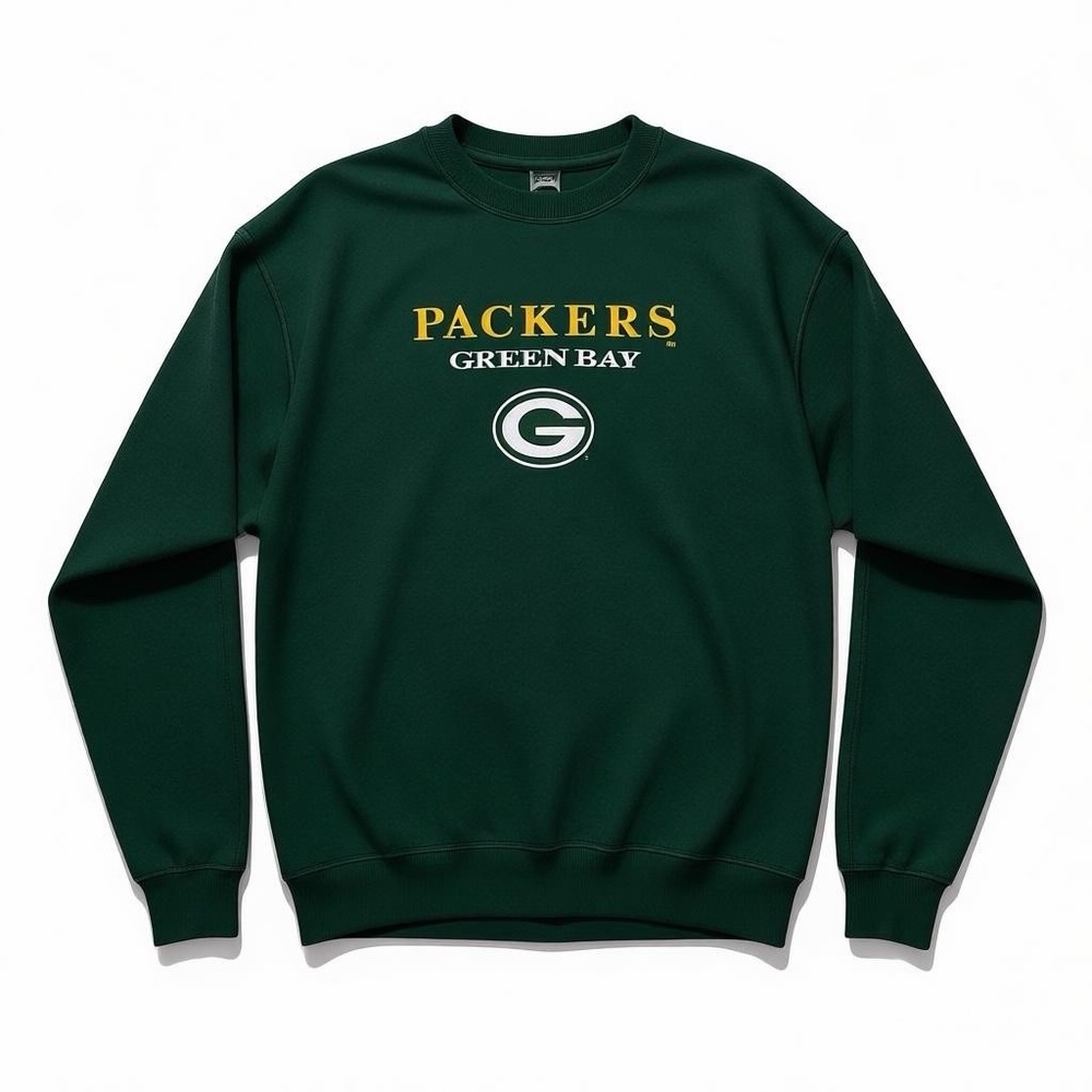 Vintage 90s Green Bay Packers Salem Sportswear Crewneck Sweatshirt Large NFL‎